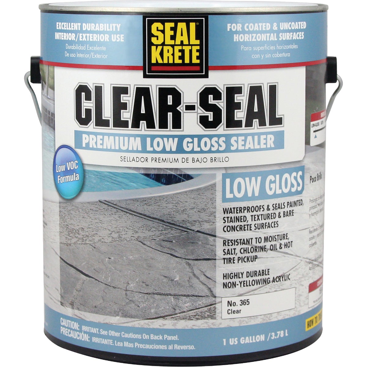 Seal Krete Clear-Seal Low VOC Acrylic Concrete Sealer, 1 Gal.