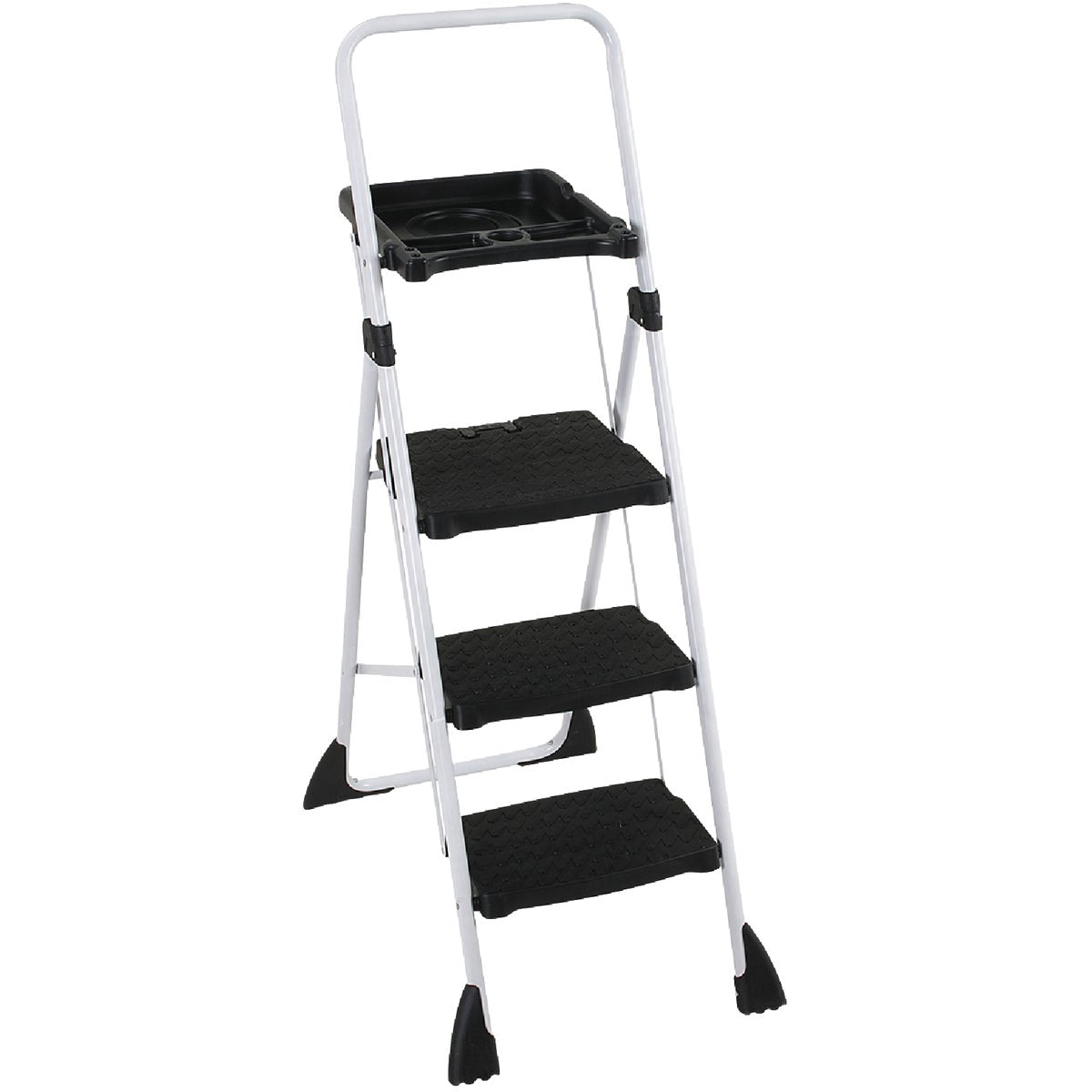 Cosco TriStepPlus Tubular Steel Platform Ladder with 225 Lb. Load Capacity Type II Ladder Rating