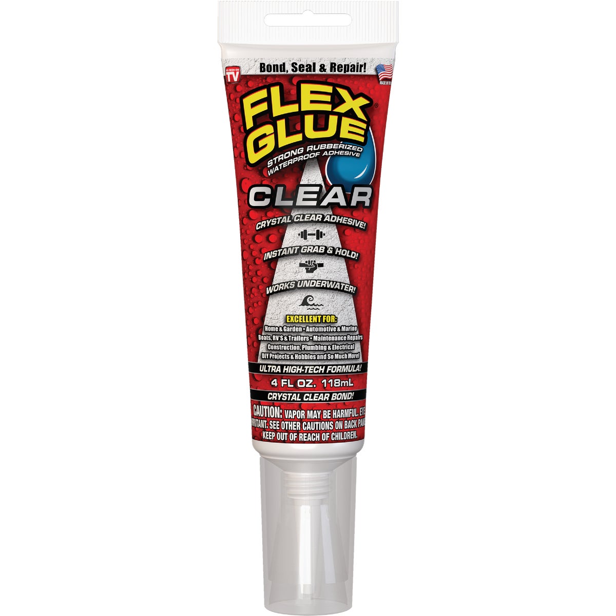 Flex Glue 4 Oz. Clear Multi-Purpose Adhesive