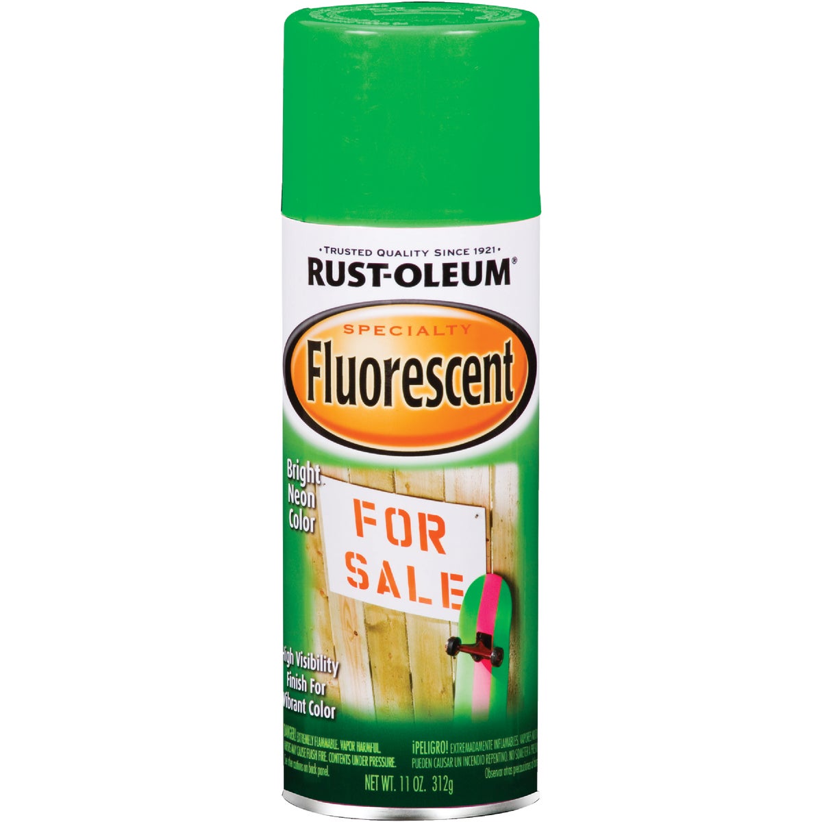 Rust-Oleum Fluorescent 11 Oz. Gloss Spray Paint, Fluorescent Green