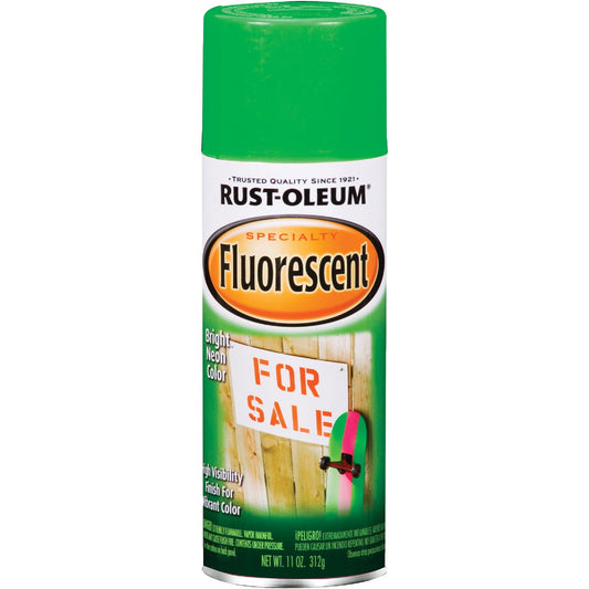 Rust-Oleum Fluorescent 11 Oz. Gloss Spray Paint, Fluorescent Green