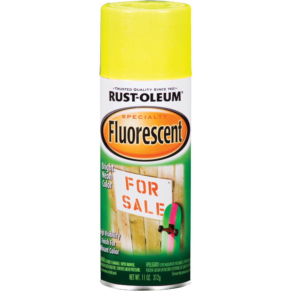 Rust-Oleum Fluorescent 11 Oz. Gloss Spray Paint, Fluorescent Yellow