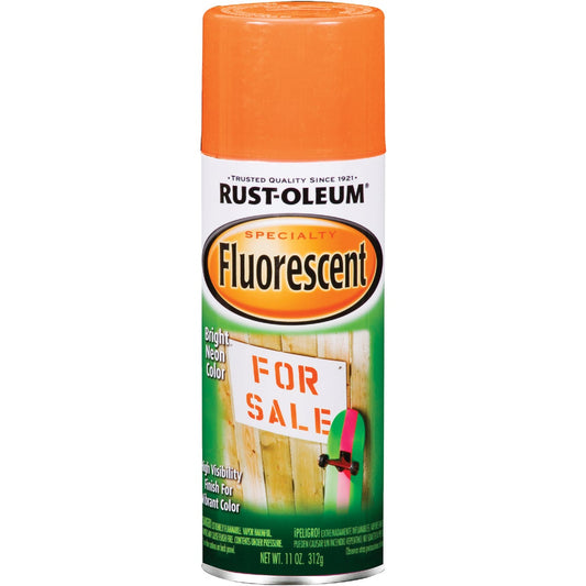 Rust-Oleum Fluorescent 11 Oz. Gloss Spray Paint, Fluorescent Orange