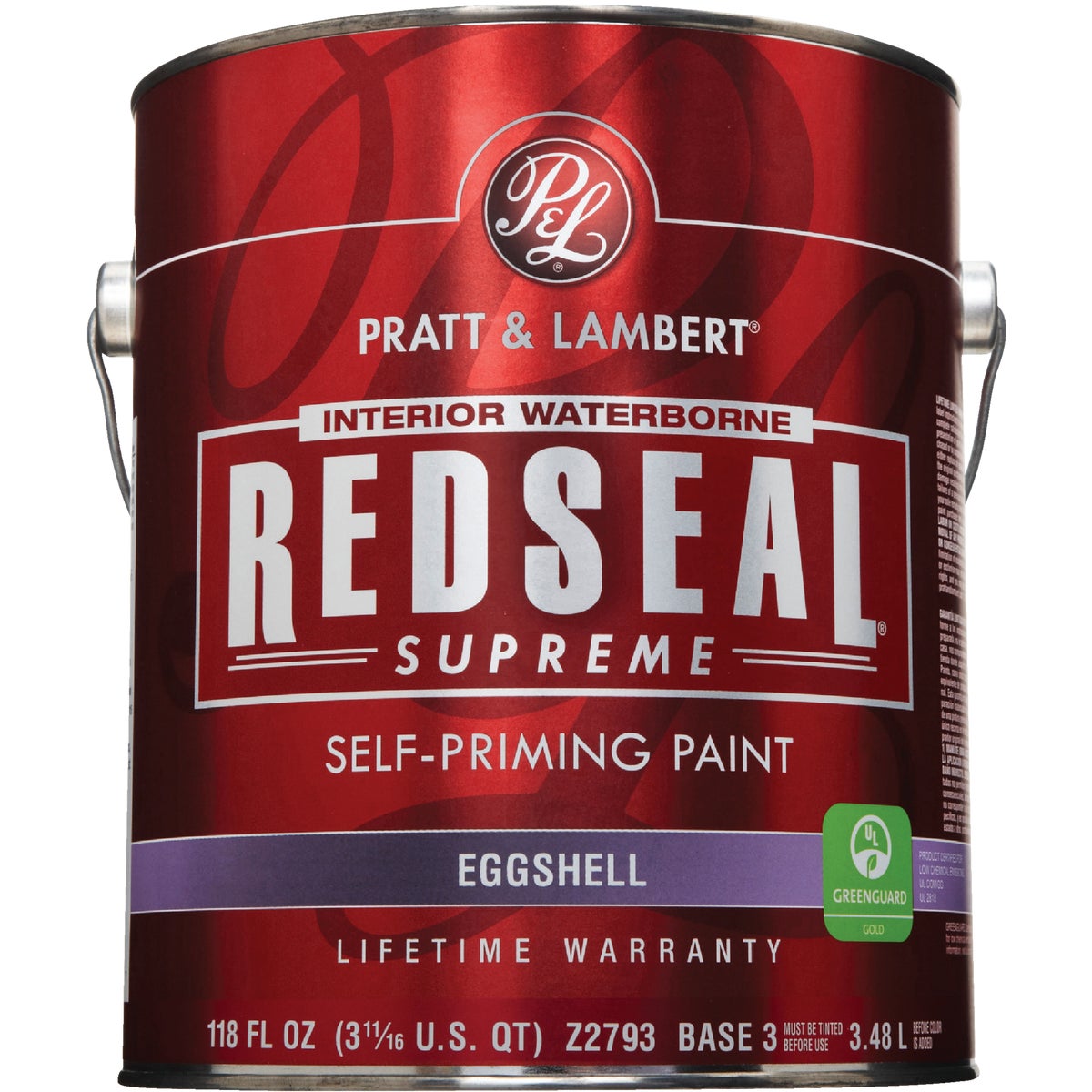 Pratt & Lambert Redseal Supreme Latex Eggshell Interior Wall Paint, Base 3, 1 Gal.