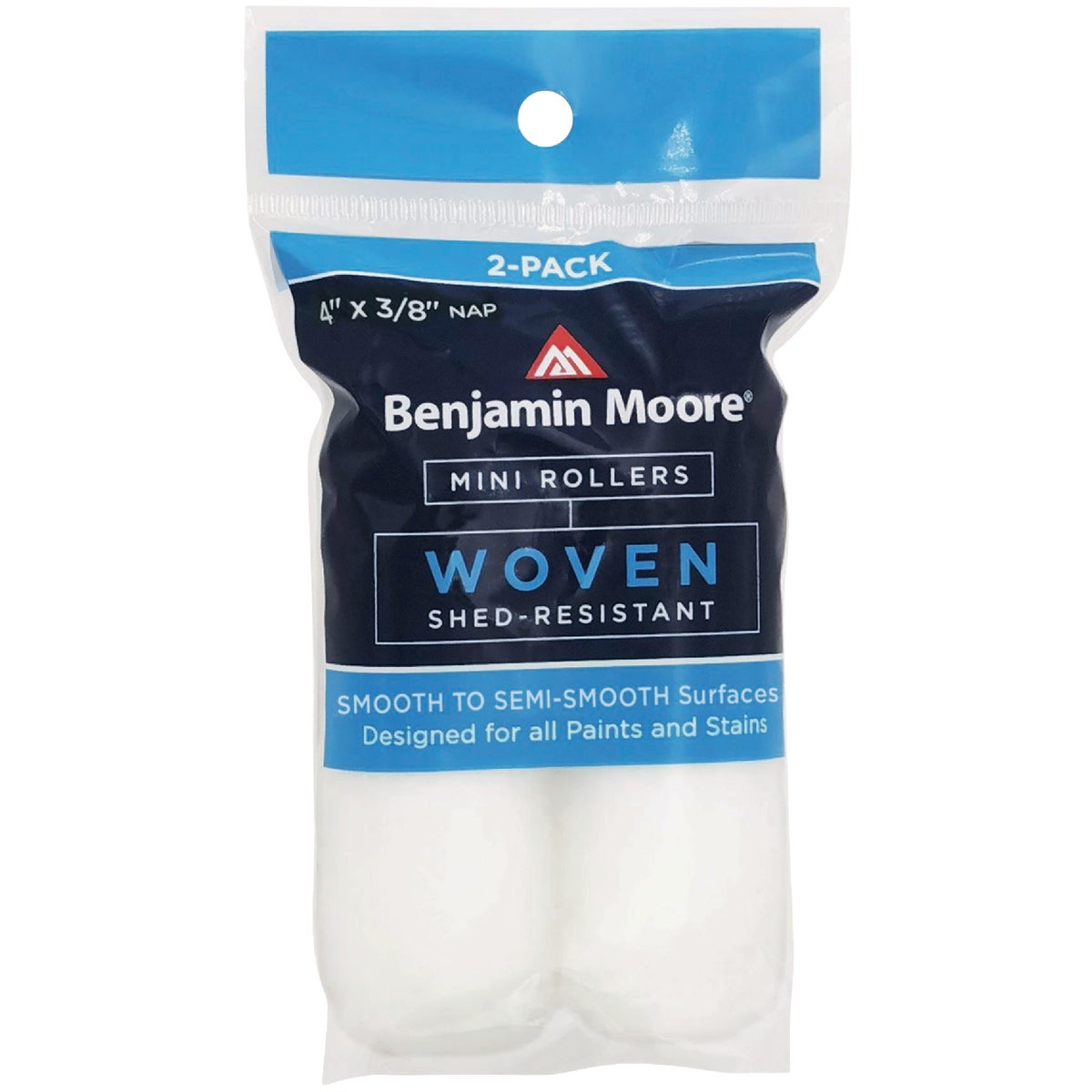 Benjamin Moore 4 In. x 3/8 In. Woven Mini Cover (2-Pack)