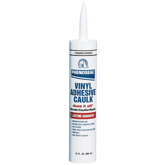 Phenoseal 10 Oz. Translucent Vinyl Adhesive Caulk