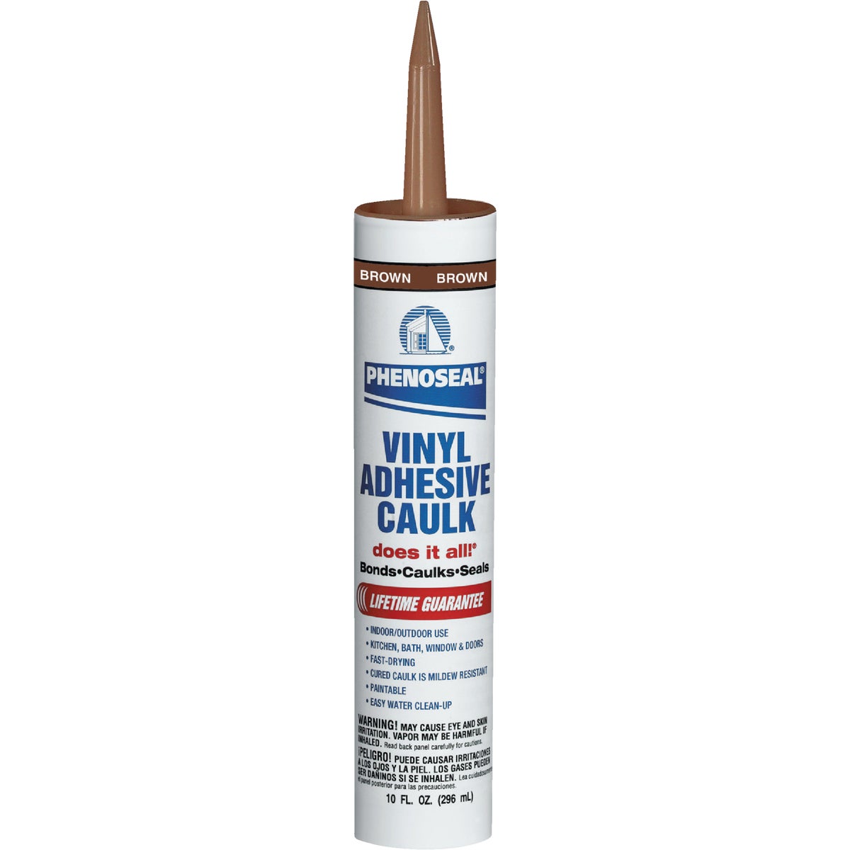 Phenoseal 10 Oz. Brown Vinyl Adhesive Caulk