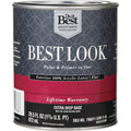 Best Look 100% Acrylic Latex Paint & Primer In One Flat Exterior House Paint, Exra Deep Base, 1 Qt.