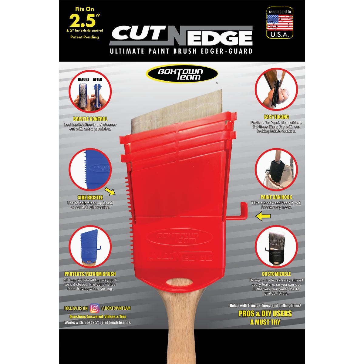 Boxtown Cut-N-Edge Ultimate Paint Brush Edger & Guard