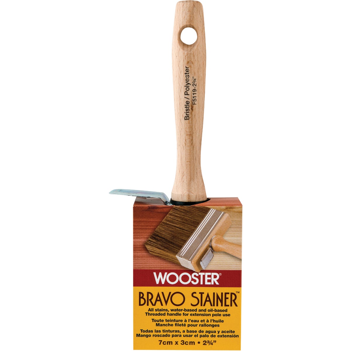 Wooster Bravo Stainer 2-3/4 In. Bristle Brush