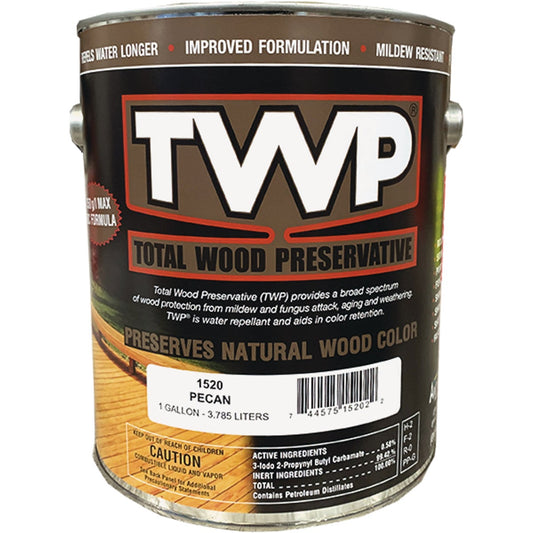 TWP1500 Series Low VOC Wood Preservative Deck Stain, Pecan, 1 Gal.