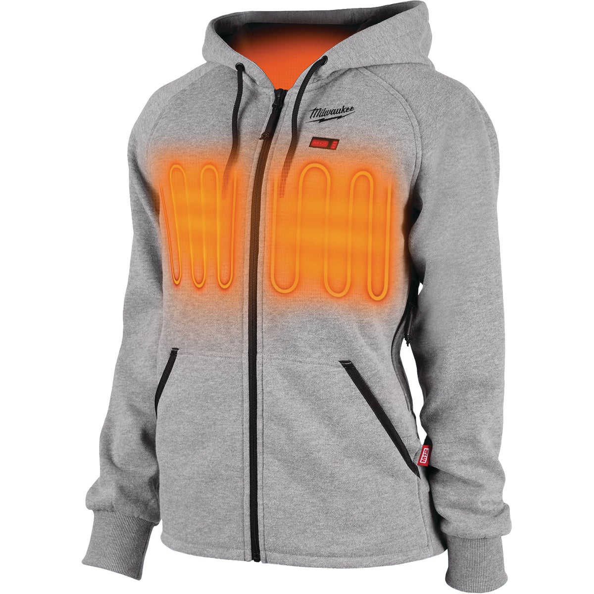 Milwaukee M12 Women's Medium Gray Cordless Heated Hoodie