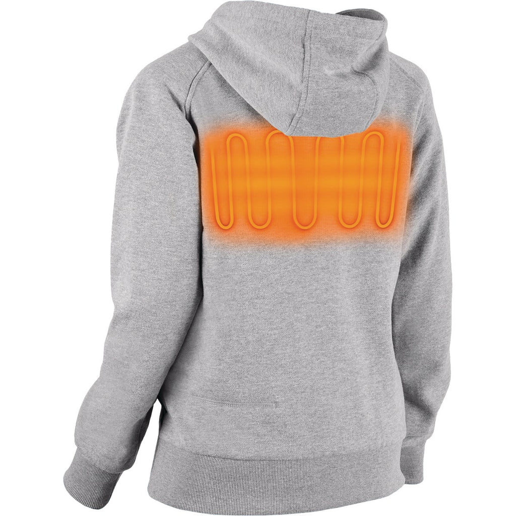 Milwaukee M12 Women's Medium Gray Cordless Heated Hoodie