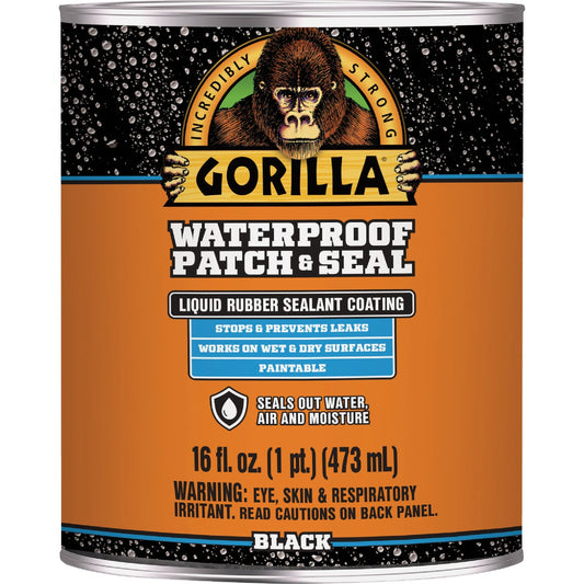 Gorilla 16 Oz. Black Waterproof Patch & Seal Liquid