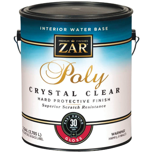 ZAR Aqua Gloss Water-Based Interior Polyurethane, 1 Gal.