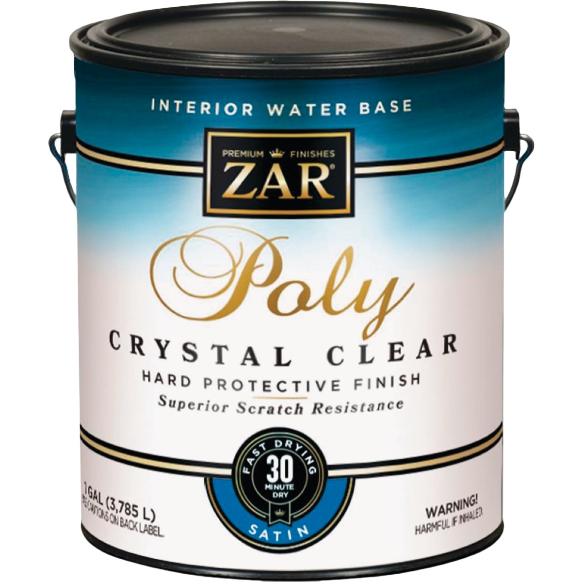 ZAR Aqua Satin Water-Based Interior Polyurethane, 1 Gal.