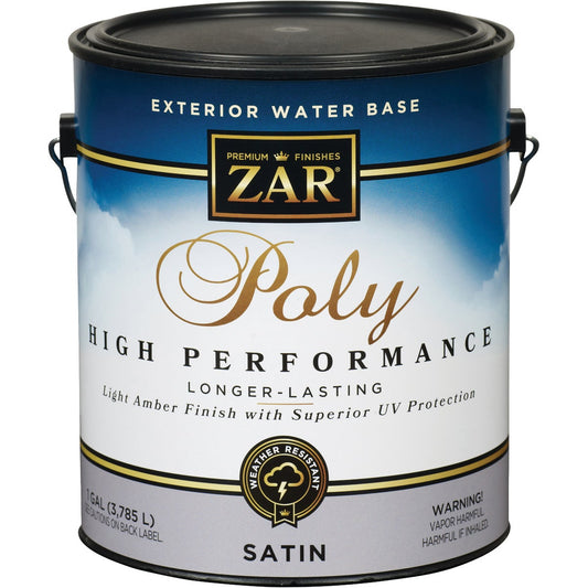 ZAR Satin Clear Exterior Polyurethane, 1 Gal.