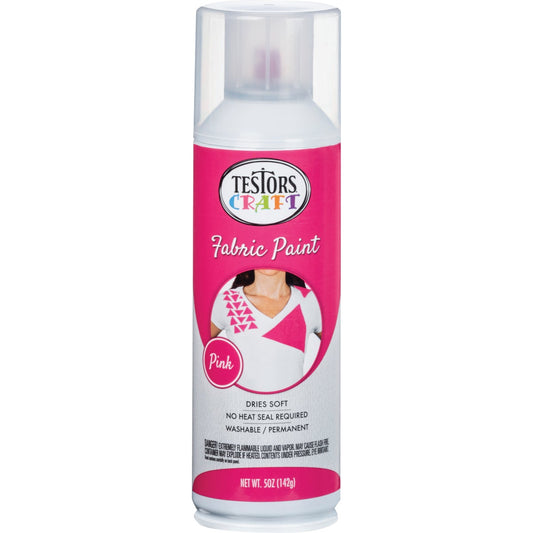 Testors Craft 5 Oz. Matte Pink Fabric Spray Paint