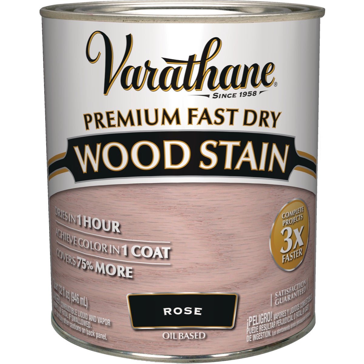 Varathane Fast Dry Rosewood Urethane Modified Alkyd Interior Wood Stain, 1 Qt.