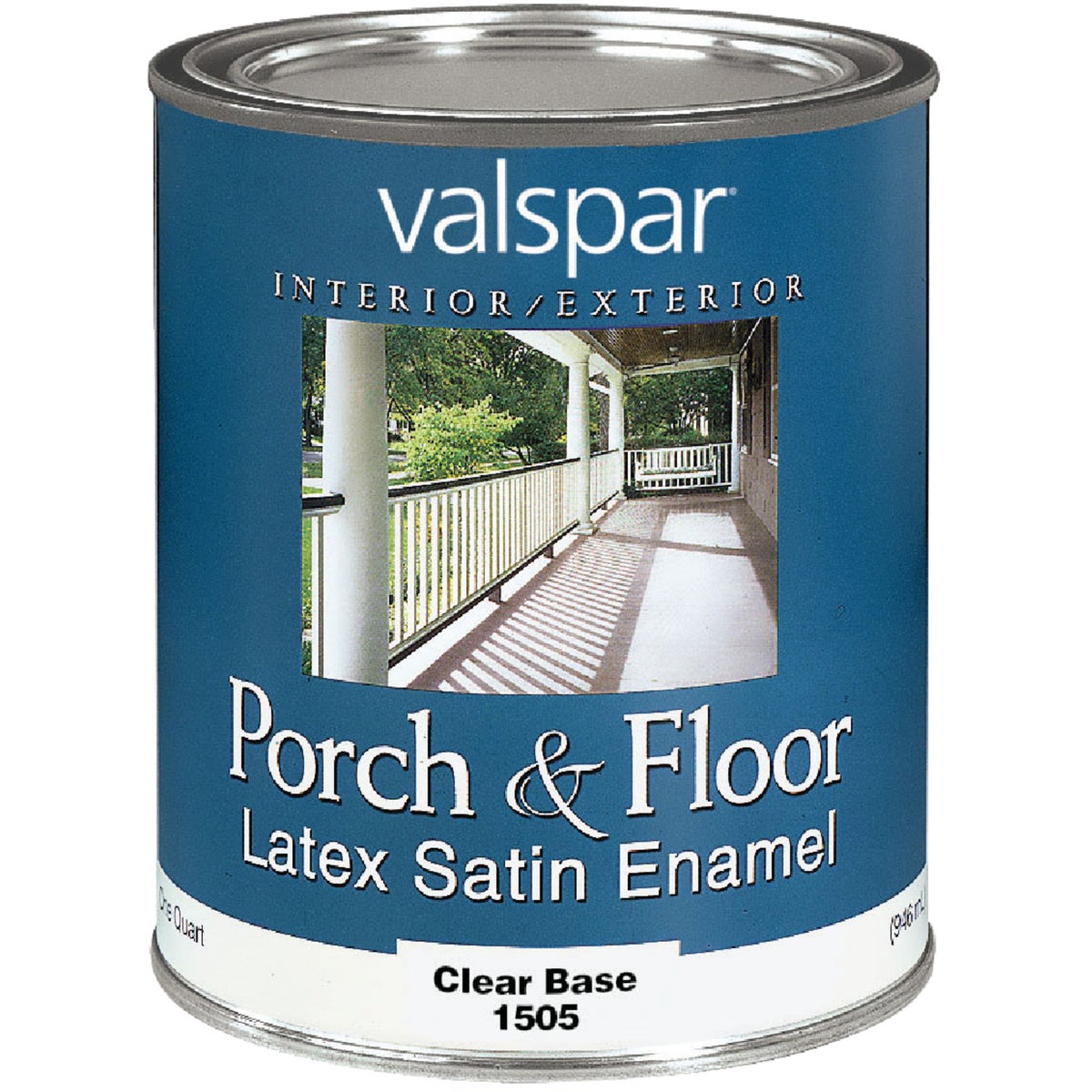 Valspar 1 Qt. Clear Base Self Priming Latex Satin Porch & Floor Enamel