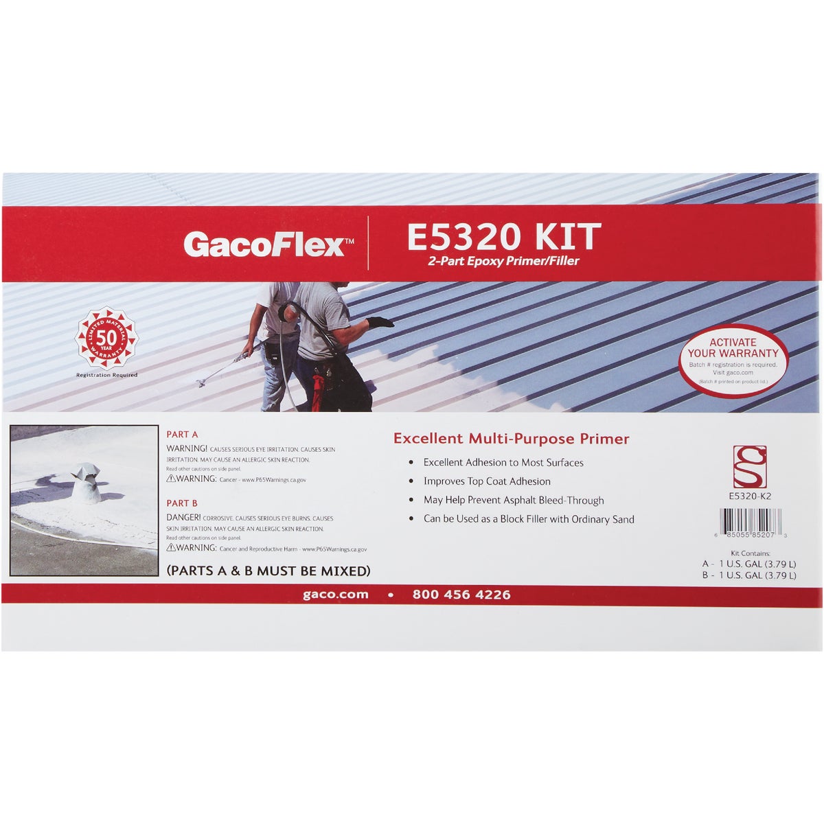 GacoFlex 2 Gal. 2-Part Epoxy Primer/Filler, 193-871