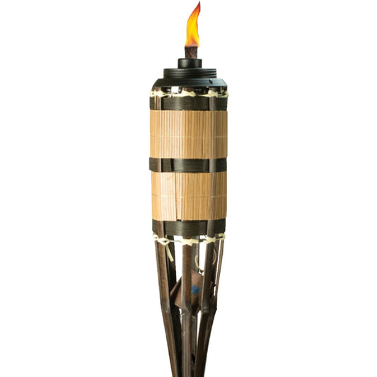 Tiki Cypress 5 Ft. Brown Bamboo Patio Torch