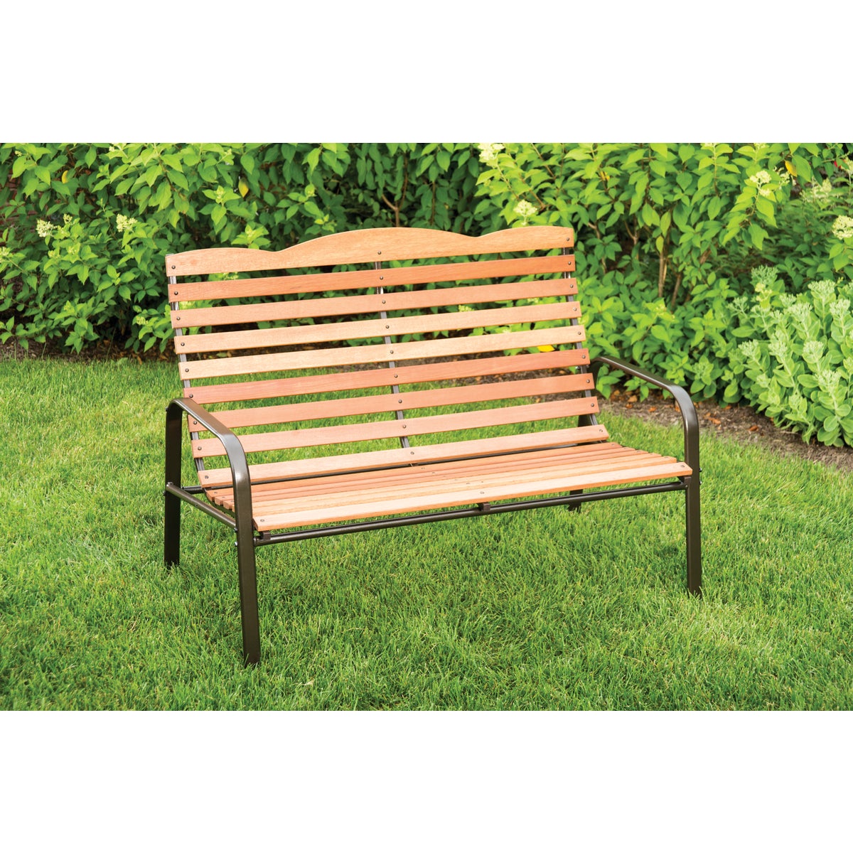 Jack Post Natural Steel 28.75 In. W. x 36.75 In. H x 71.75 In L Bench