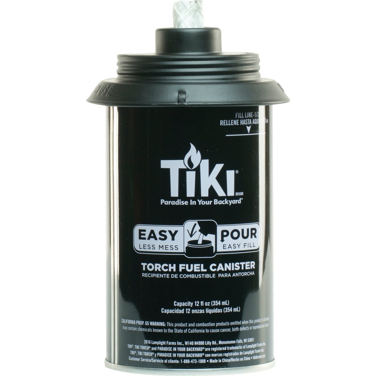 Tiki Easy Pour 12 Oz. Metal Torch Fuel Canister