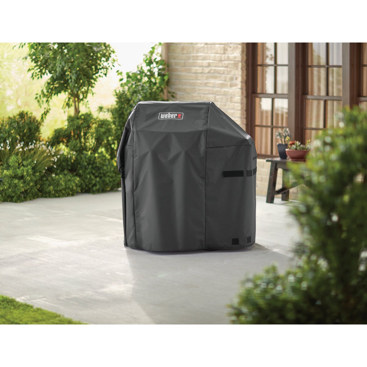 Weber Spirit II 48 In. 2-Burner Black Polyester Gas Grill Cover