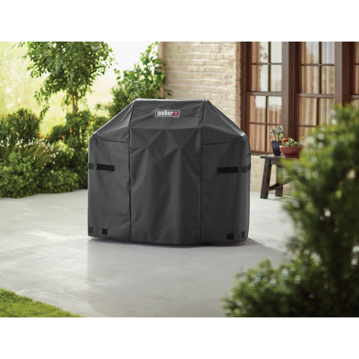 Weber Spirit II 48 In. 2-Burner Black Polyester Gas Grill Cover