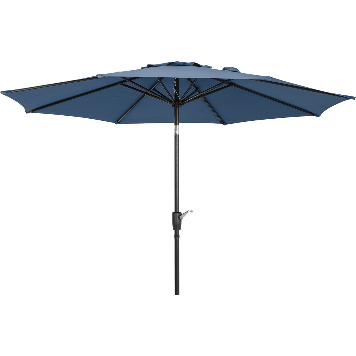 Outdoor Expressions 9 Ft. Aluminum Tilt/Crank Heather Blue Patio Umbrella