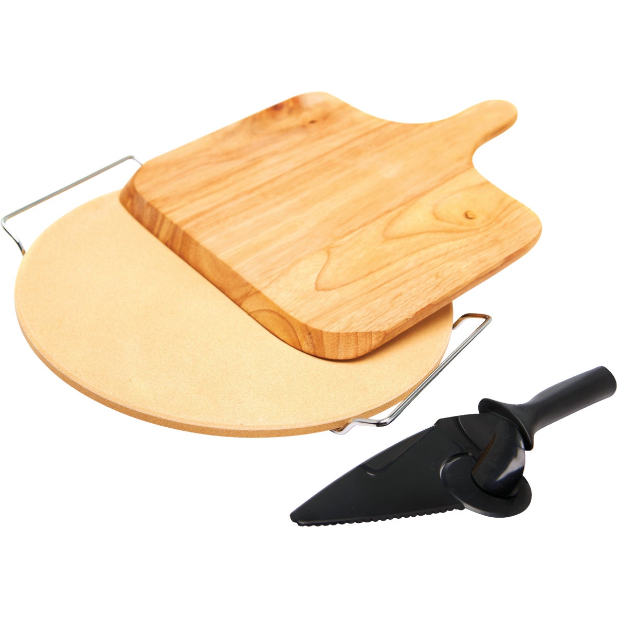 GrillPro 13 In. Porcelain Stone Grilling Pizza Stone