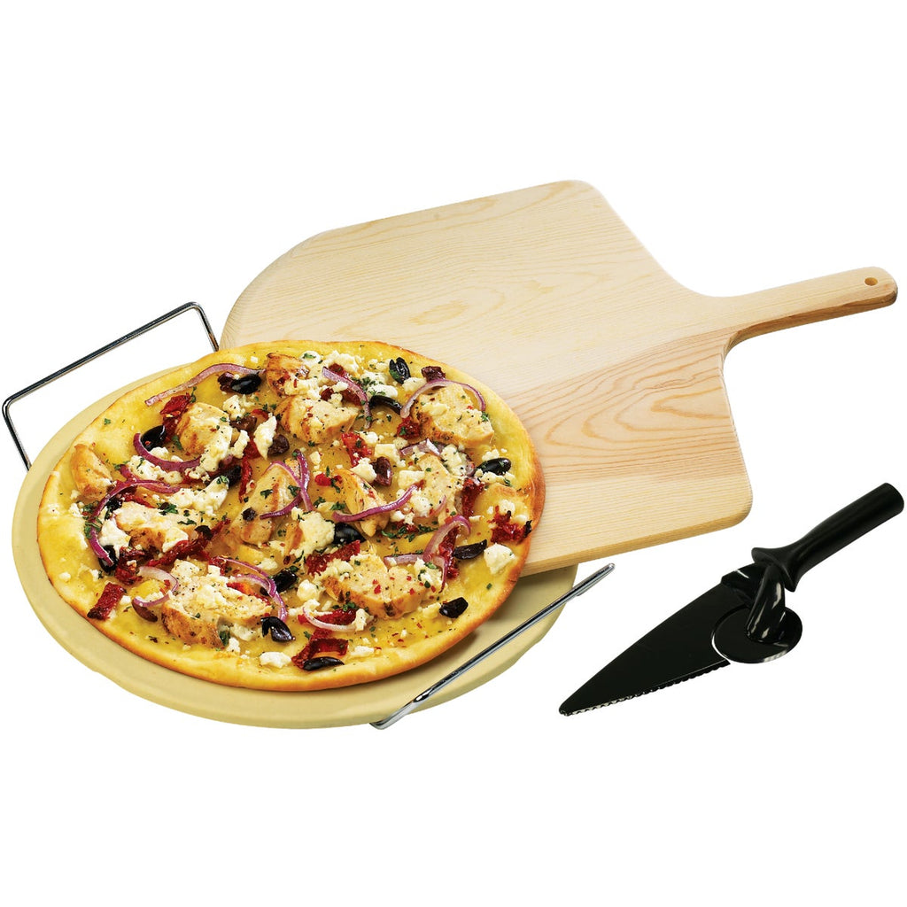 GrillPro 13 In. Porcelain Stone Grilling Pizza Stone