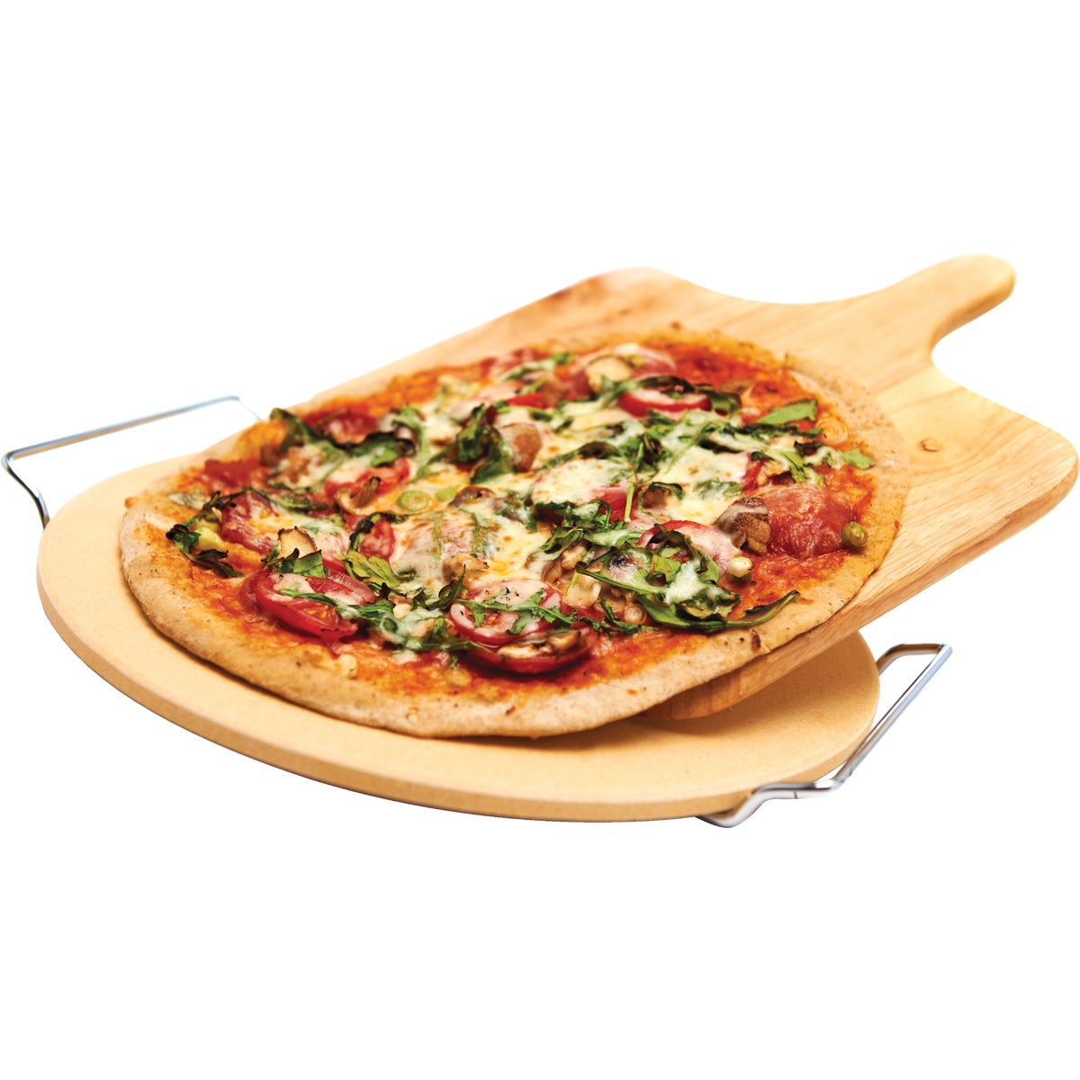 GrillPro 13 In. Porcelain Stone Grilling Pizza Stone