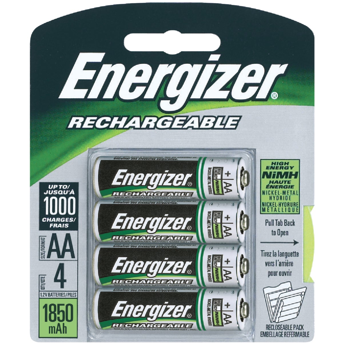 Energizer Power Plus AA Rechargeable Battery (4-Pack)