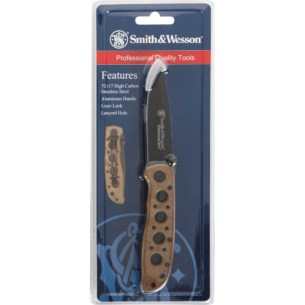 Smith & Wesson Extreme Ops Desert 3-1/4 In. Folding Knife