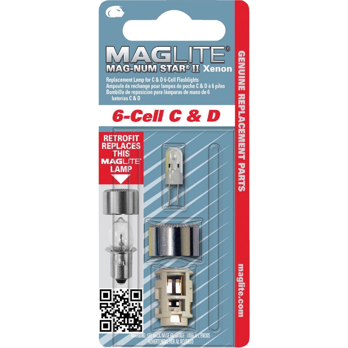 Maglite Xenon 7.2V Replacement Flashlight Bulb