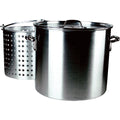 Fleur De Lis 60 Qt. Aluminum Stockpot, with 40 Qt. Strainer Basket