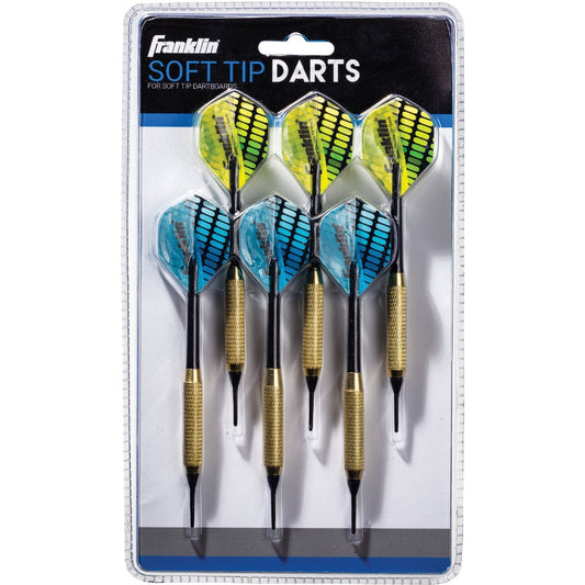 Franklin Brass-Coated Steel 18 Gm. Soft Tip Dart (3-Pack)