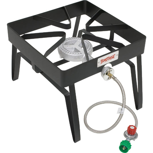 Bayou Classic 55,000 BTU Propane Gas Single Burner Patio Stove Steel Outdoor Cooker