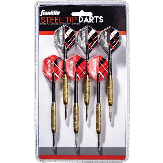 Franklin Brass-Coated Steel 18 Gm. Steel Tip Darts (3-Pack)