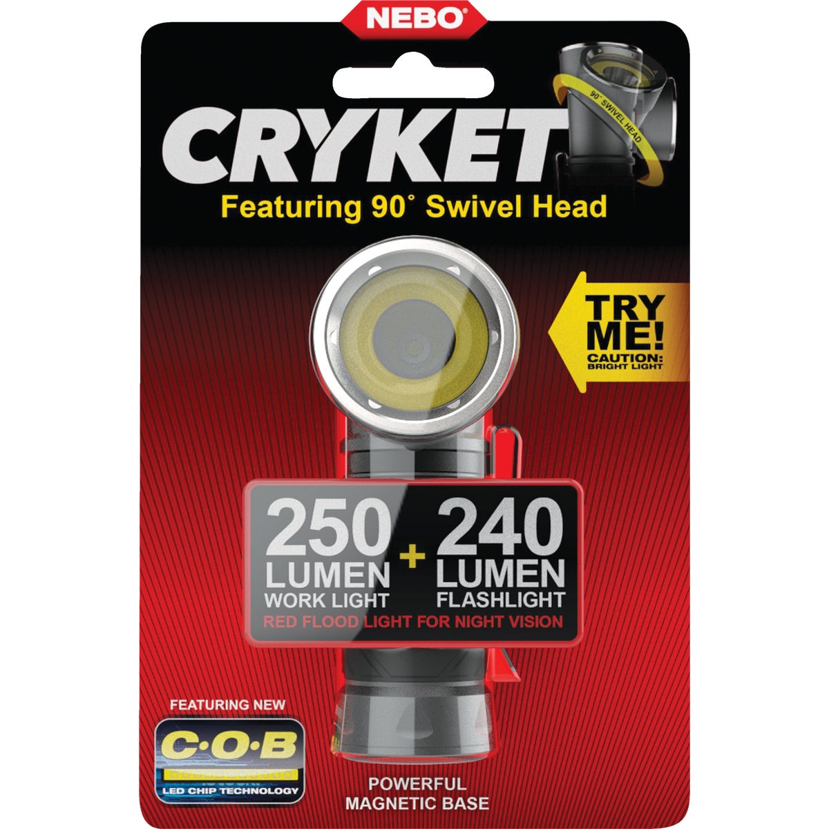 Nebo Cryket 4AAA LED 3-In-1 Flashlight