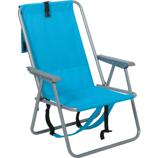 Rio Brands Blue Polyester Backpack Folding Chair