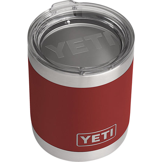 Yeti Rambler Lowball 10 Oz. Brick Red Stainless Steel Insulated Tumbler