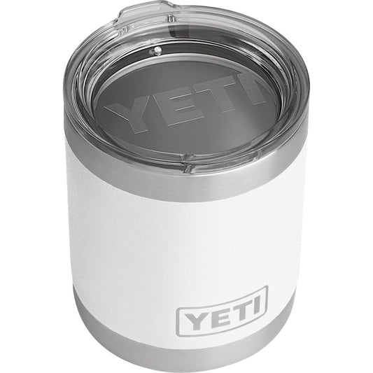 Yeti Rambler Lowball 10 Oz. White Stainless Steel Insulated Tumbler