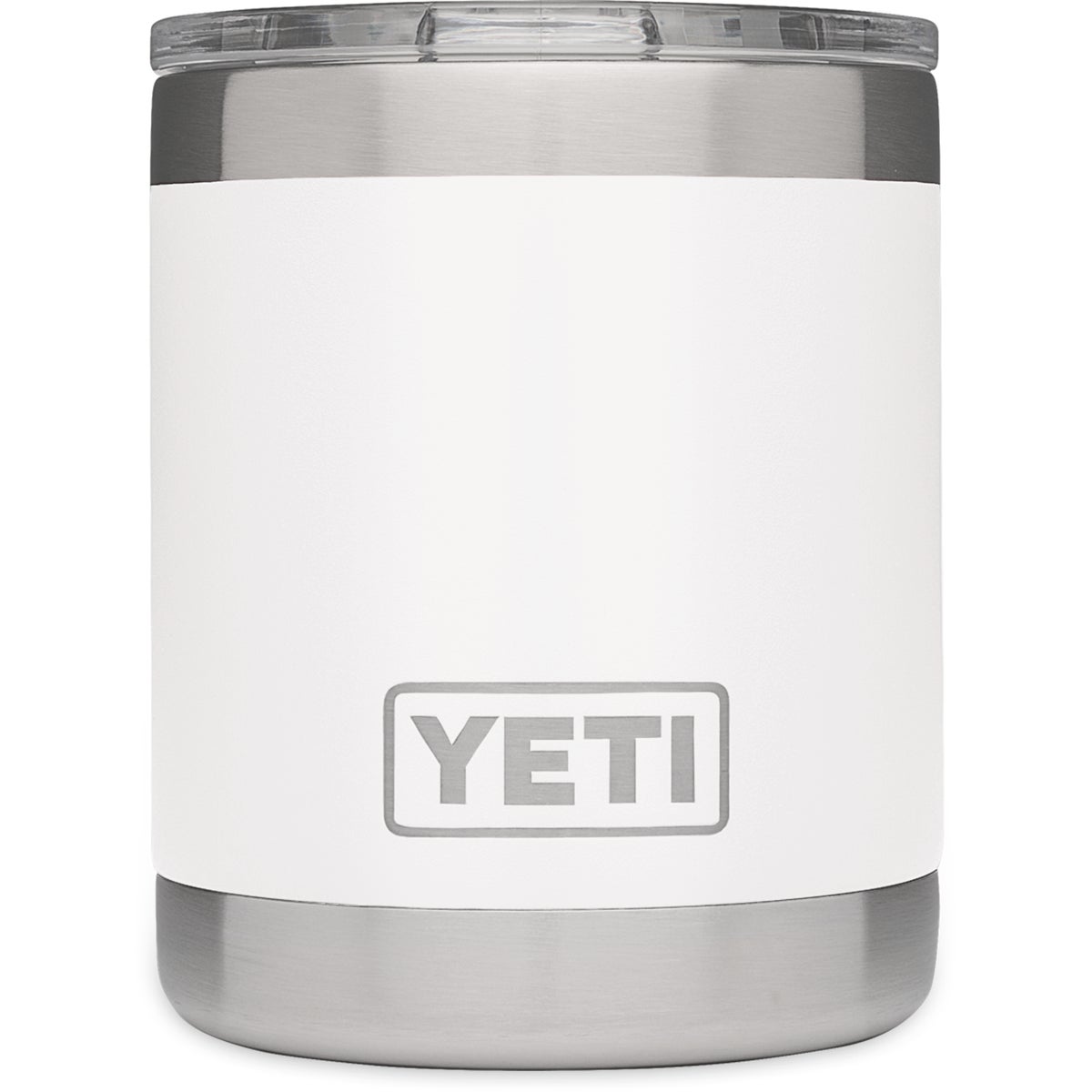 Yeti Rambler Lowball 10 Oz. White Stainless Steel Insulated Tumbler