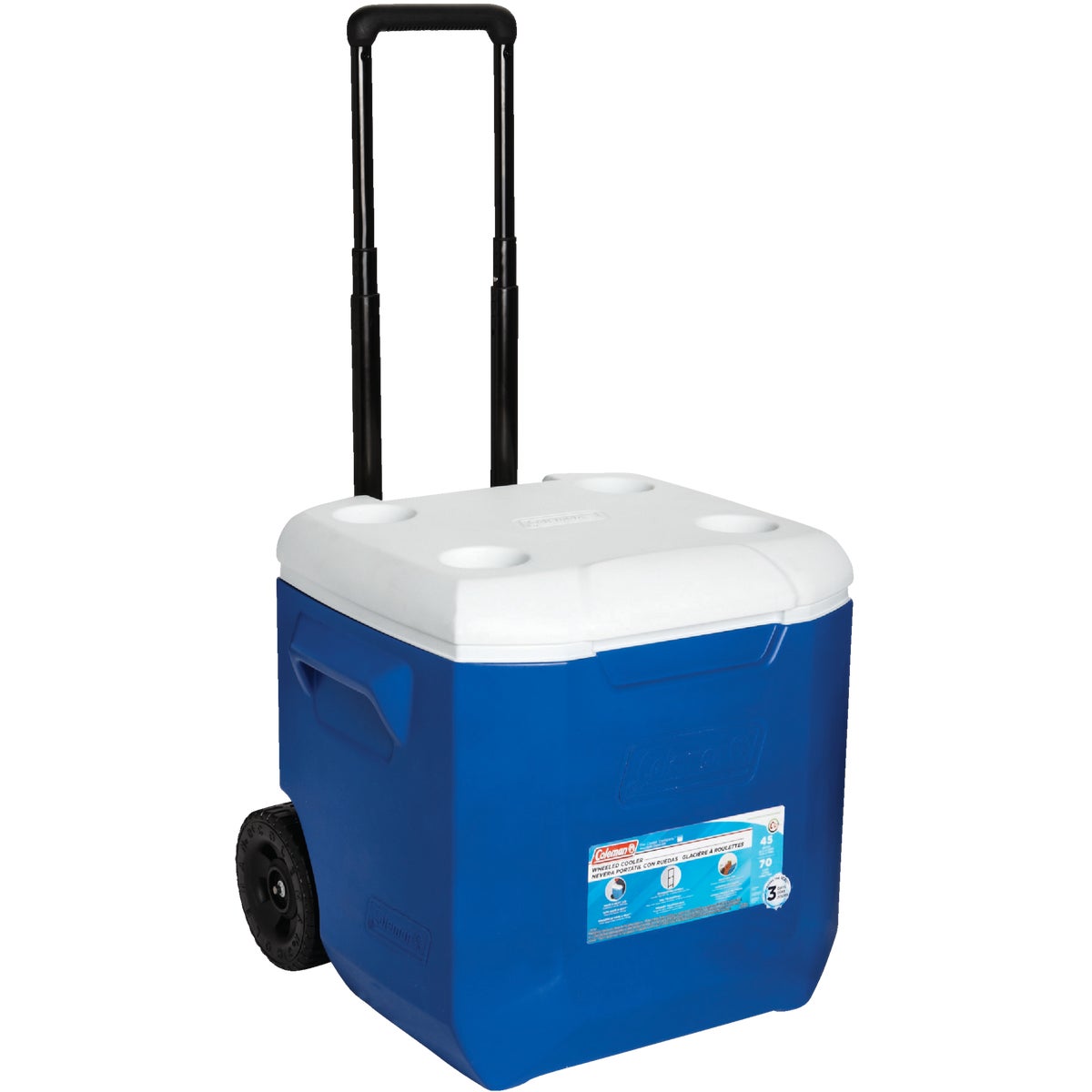 Coleman 45 Qt. 2-Wheeled Cooler, Blue