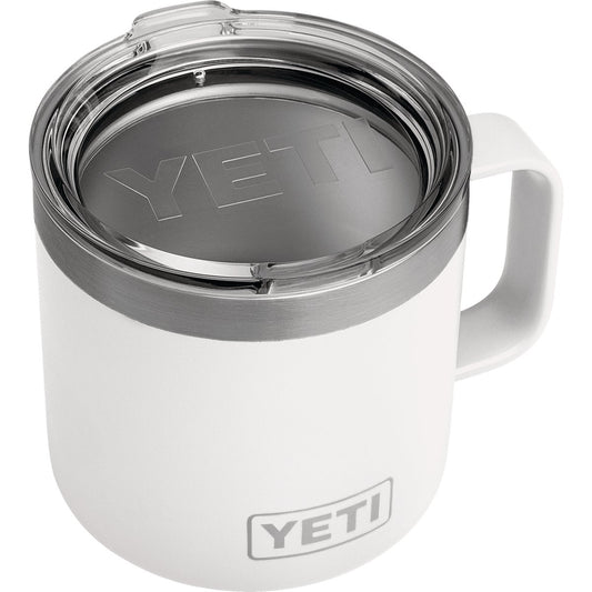 Yeti Rambler 14 Oz. White Stainless Steel Insulated Mug