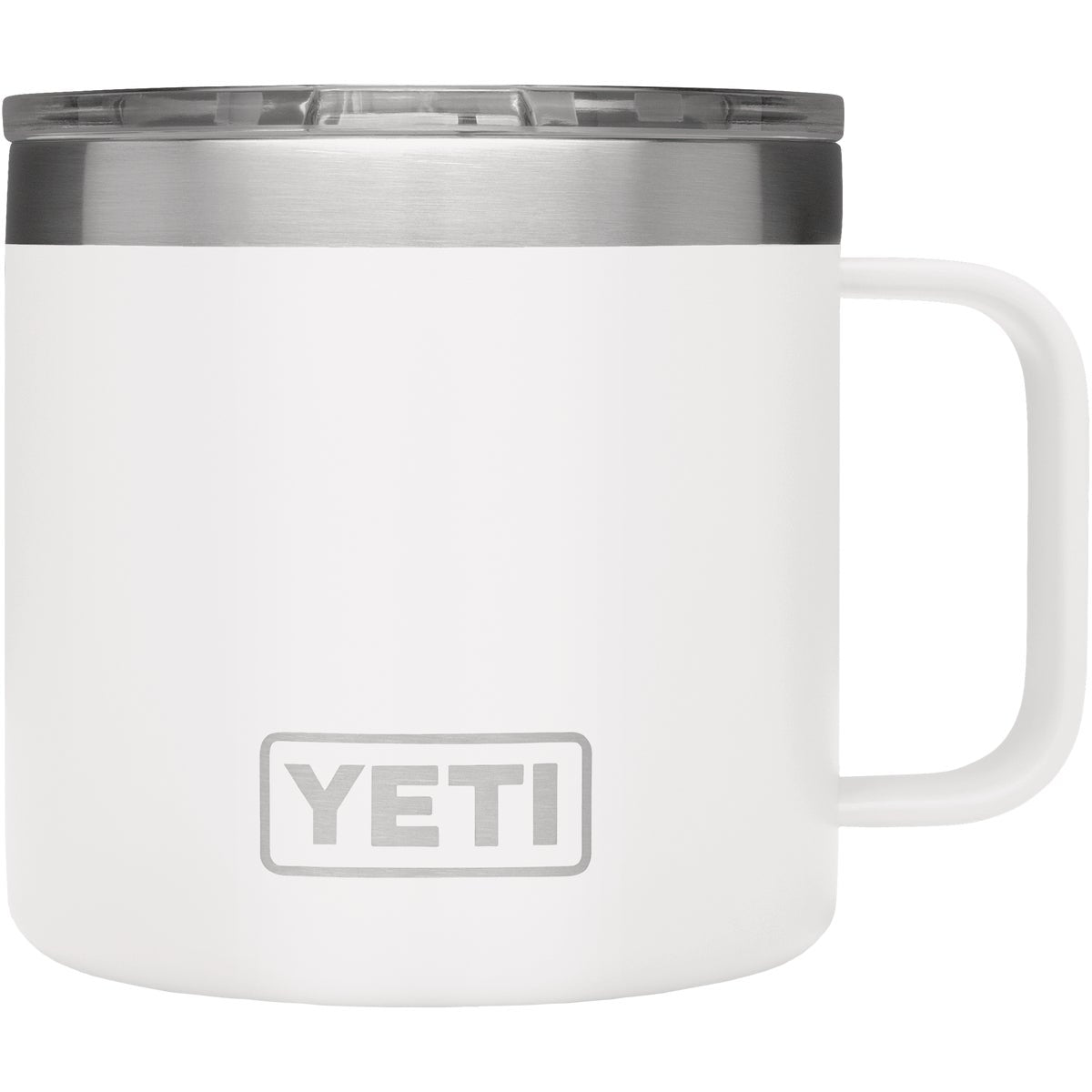 Yeti Rambler 14 Oz. White Stainless Steel Insulated Mug