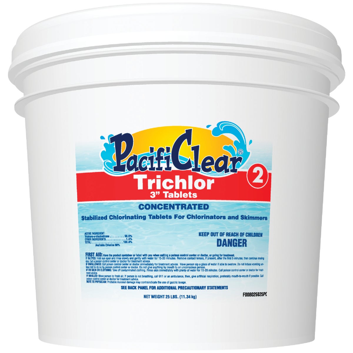 PacifiClear 3 In. 25 Lb. Trichlor Chlorine Tablet